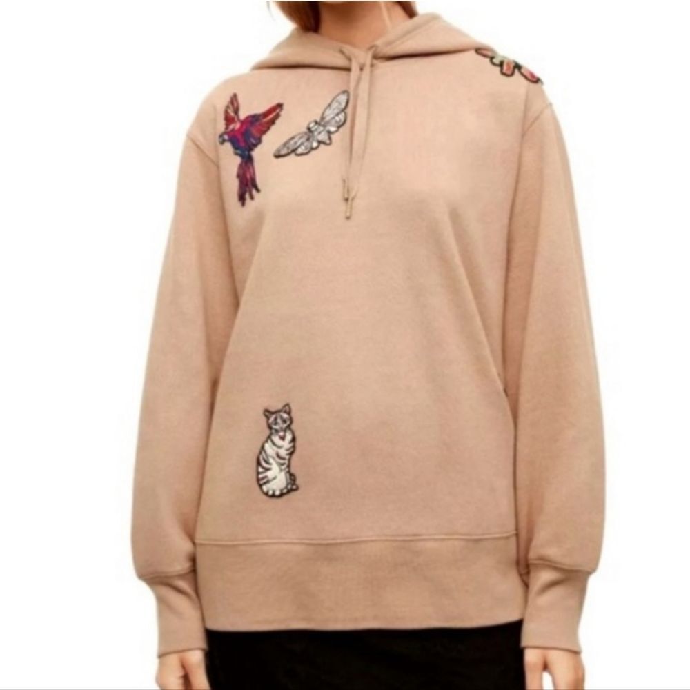 ARITZIA Little Moon Anchillea oversized‎ patch hoodie sweatshirt sweater XXS